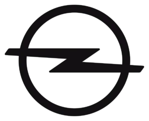 Fekete logó kör alakú szegéllyel és vízszintes villámmal, amely átszeli a közepét. Egyszerűsége és merész vonalai modern, dinamikus hangulatot árasztanak, amely az autóiparra rezonál, és ideális a rendezvényszervezéshez. A háttér átlátszó marad.